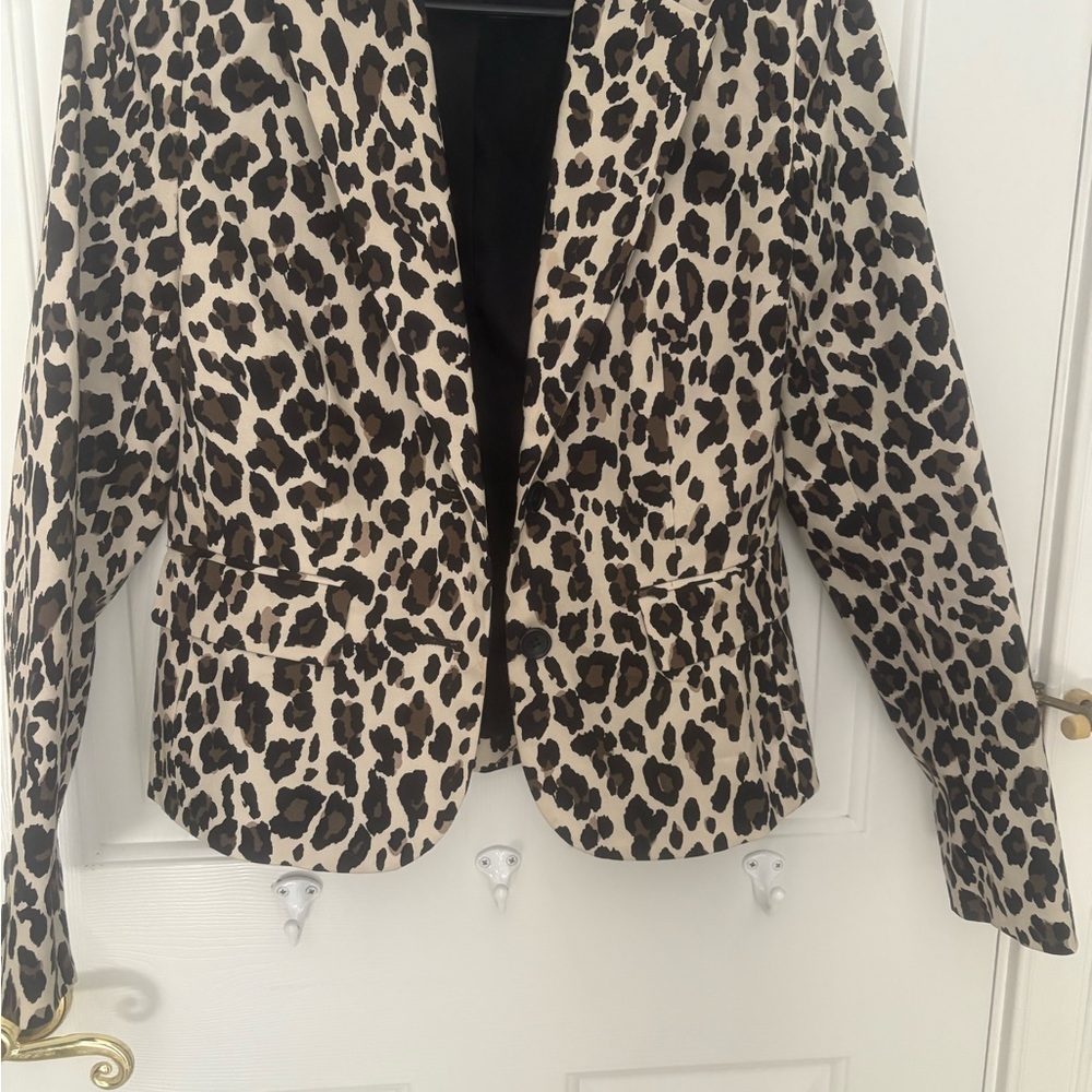 Banana Republic Leopard Print Blazer